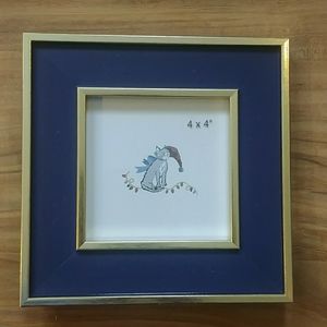 Frame picture decoration gold blue